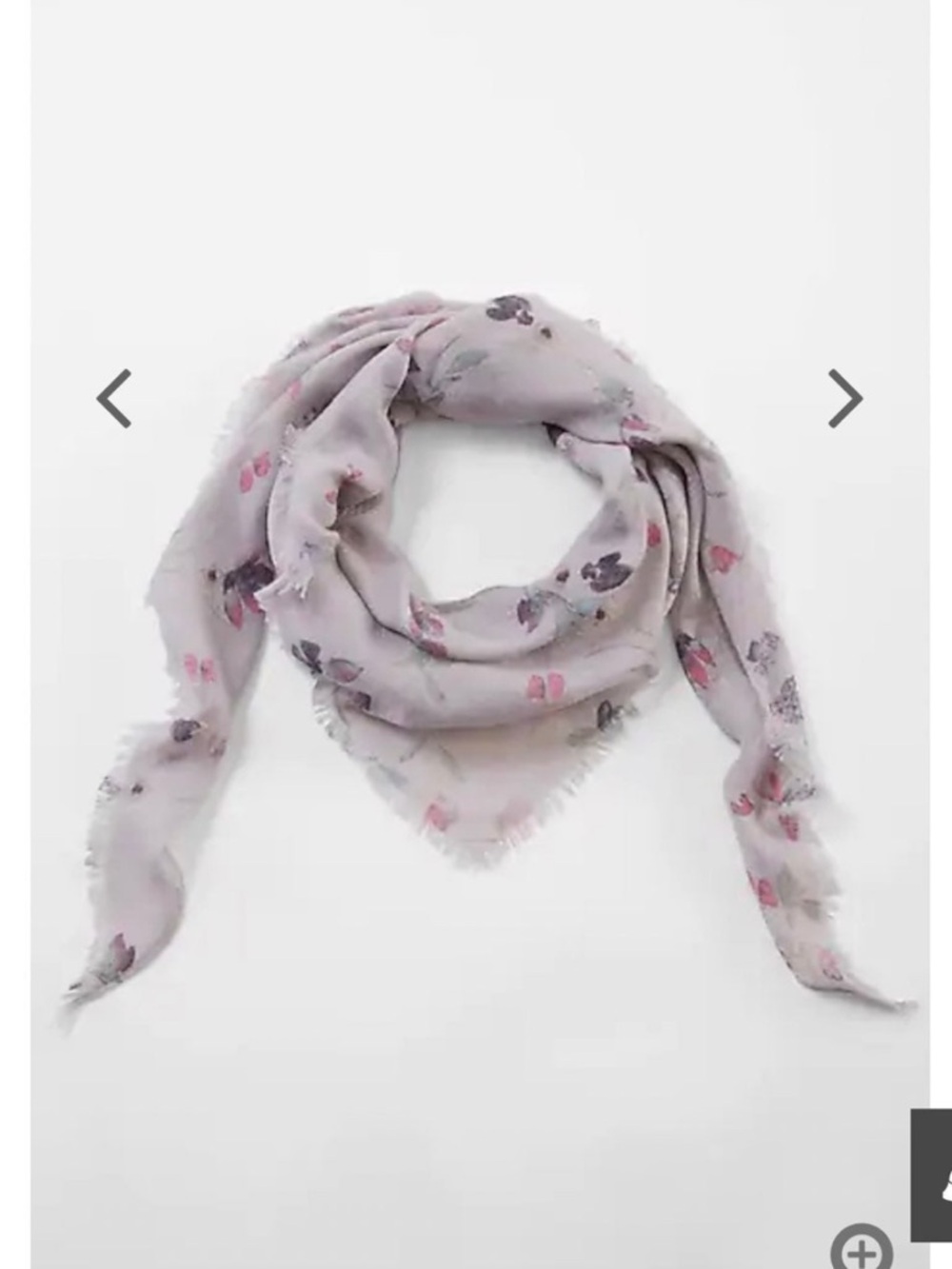 Pure Jill Graceful Flowers Triangle Scarf | OS